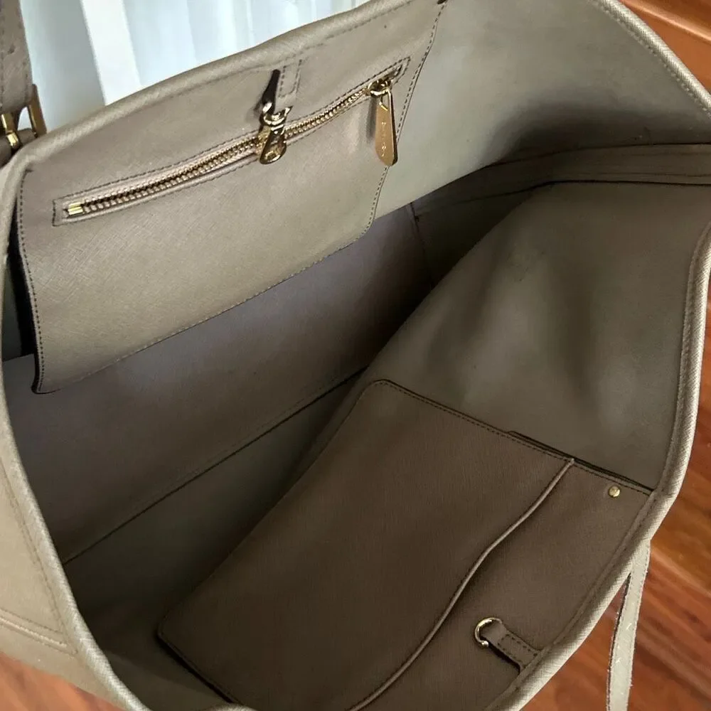 Michael Kors Signature logo, tote bag, taupe large